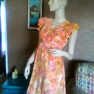 Mini floral 60's 70's dress